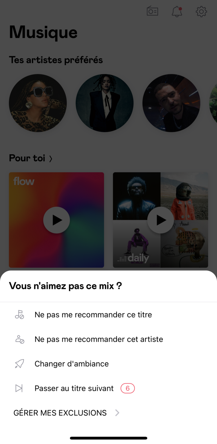 Deezer Premium ou Famille Assistance Bouygues