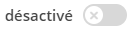 Curseur désactivé.