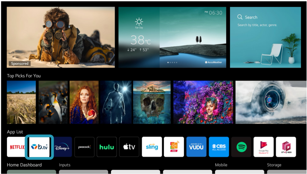 Application b.tv+ : installation sur TV LG et Android - Assistance ...