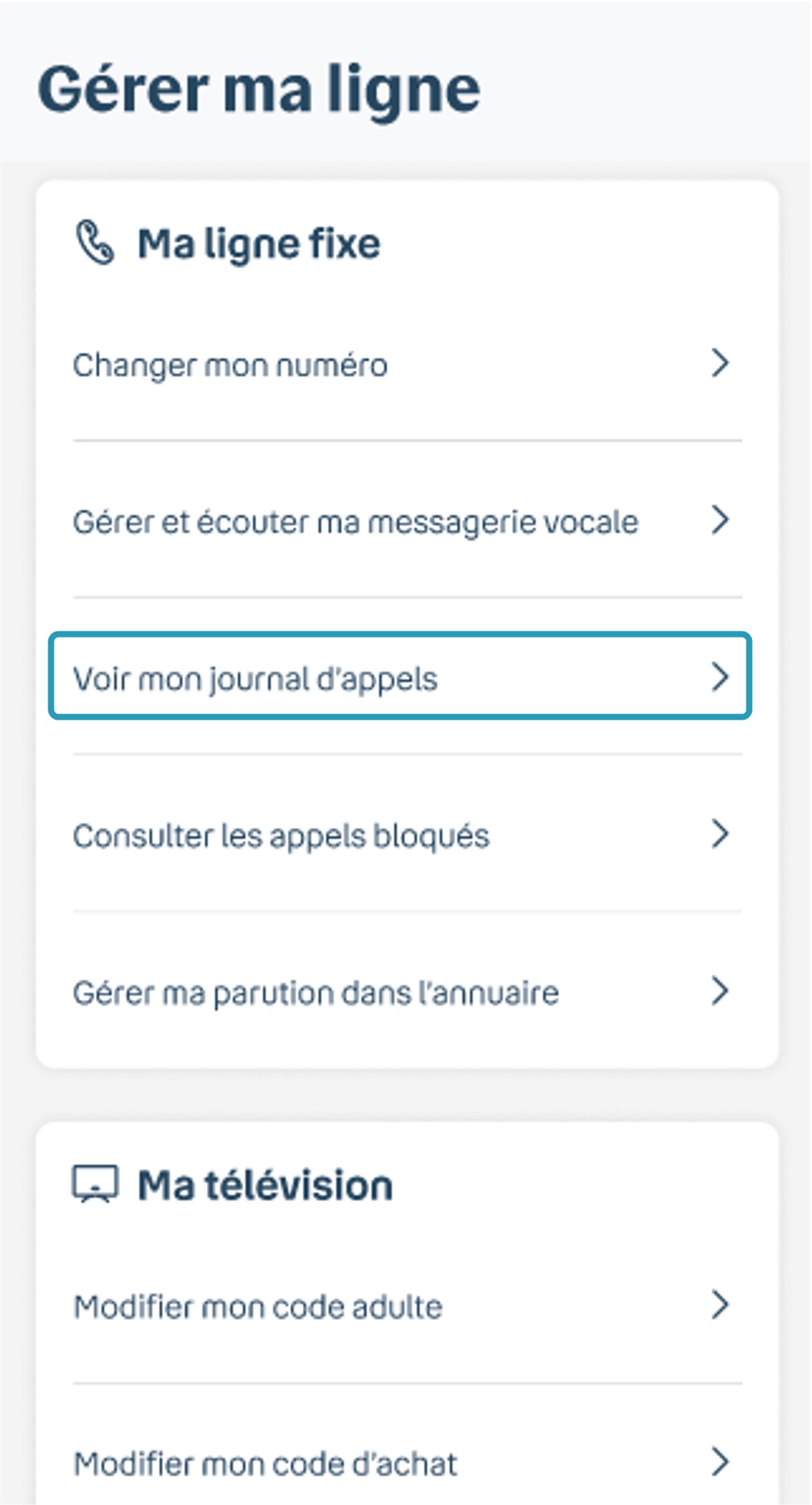Historique appels ligne Bbox - Assistance Bouygues Telecom