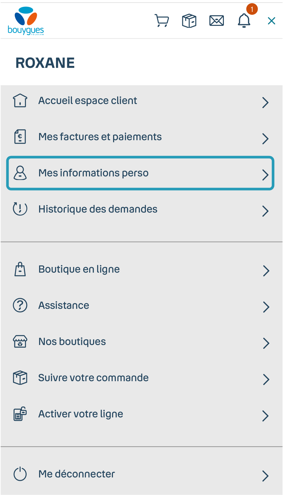 Retrouver contrat de service - Assistance Bouygues Telecom